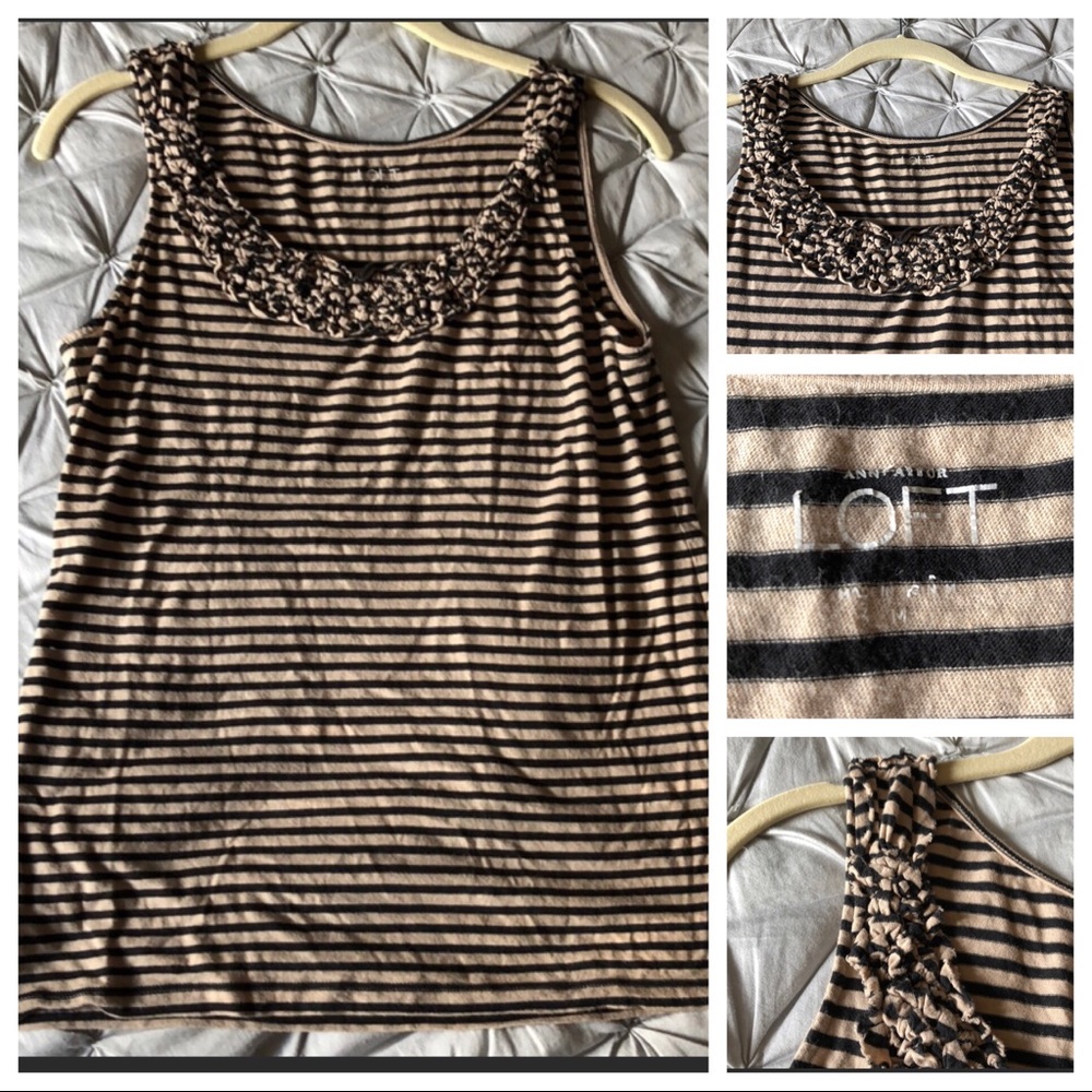 2/$15 or 3/$20 Loft striped Sleeveless Top